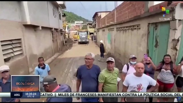 Pdte. Nicolás Maduro visitó zonas afectadas por lluvias en el estado de Aragua