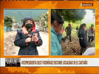 Vpdta. Delcy Rodríguez y FANB inspeccionan El Castaño para brindar atención a familias afectadas