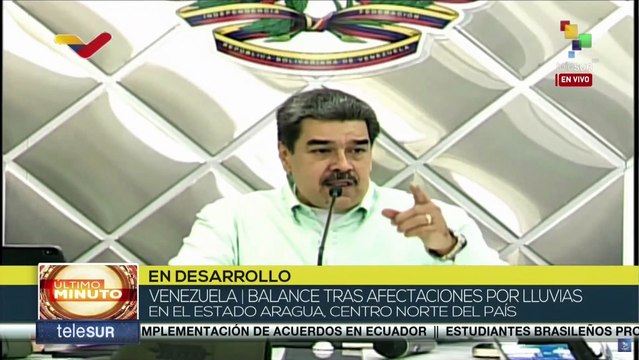 Pdte. de Venezuela: “Estamos enfrentando la acumulación de la crisis climática del planeta”