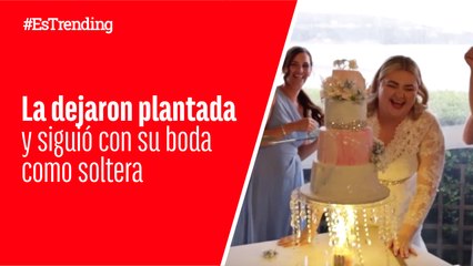 La dejaron plantada en el altar y decidió seguir con la boda sin su novio