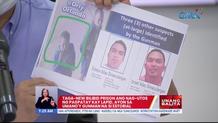 Umano'y gunman sa pagpatay sa mamamahayag na si Percy Lapid, hawak na ng pulisya | UB