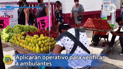 Aplicarán operativo para verificar a ambulantes