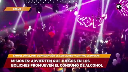 Misiones advierten que juegos en los boliches promueven el consumo de alcohol