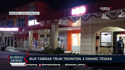 Bus Tabrak Truk Tronton, 3 Orang Tewas