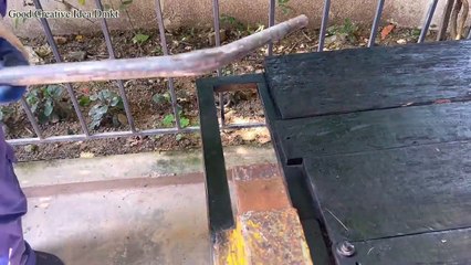 How to make a simple and beautiful waste oil burning stove _ Super effective ide