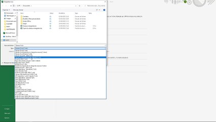 Créer un fichier CSV avec Excel