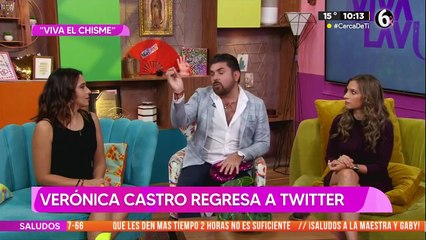 Verónica Castro regresa a Twitter tras polémica con menores