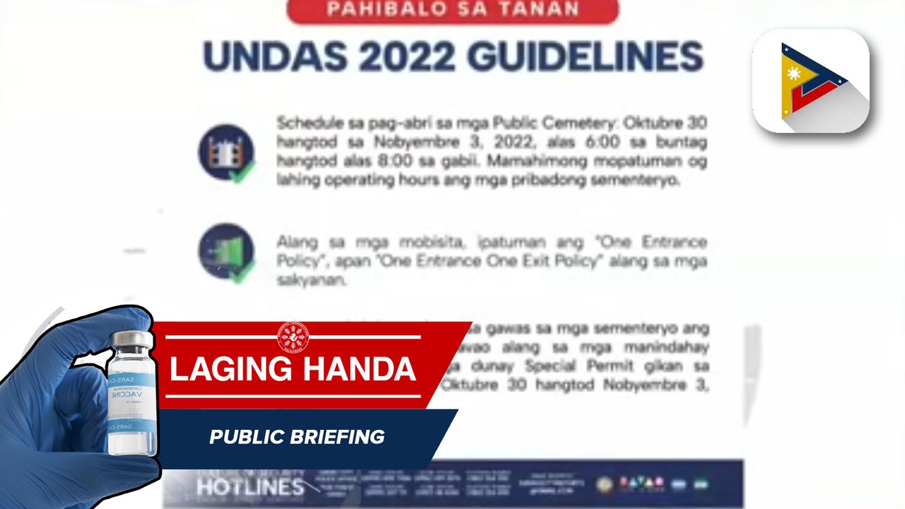 City government ng Davao, inilatag na ang guidelines para sa mga tutungo sa sementeryo sa darating na Undas
