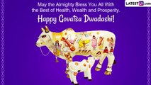 Happy Govatsa Dwadashi 2022 Wishes To Share With Loved Ones on the Festival of Worshipping Cows