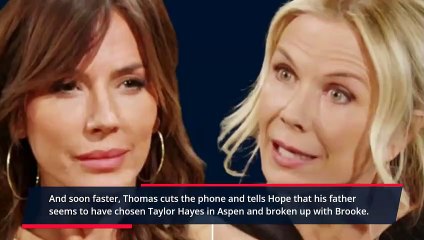 B&B 10_17 Spoilers_ Hope Sneaks On Thomas' Conversation- Katie Reans With Carter