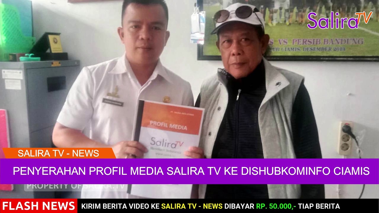 Penyerahan Profil Media Salira TV ke Dishubkominfo Ciamis