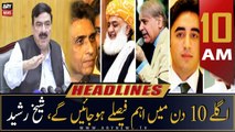 ARY News Headlines | 10 AM | 19th October 2022