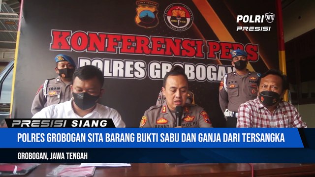 Polres Grobogan Berhasil Menangkap Pengedar Dan Pemakai Narkoba Di Tiga Lokasi Berbeda