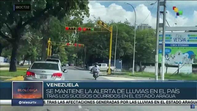 Fuertes precipitaciones causaron desbordamiento de quebradas en estado venezolano de Aragua