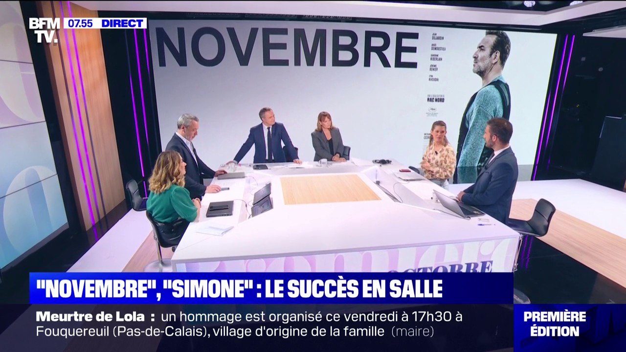 Le cinéma français reprend des couleurs avec les succès en salle des films "Novembre" et "Simone"