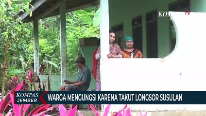Takut Longsor Susulan, Warga Di Sumberbaru Jember Mengungsi