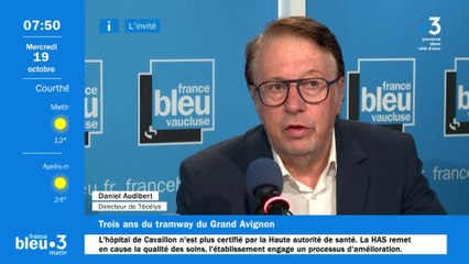 Les 3 ans du tram à Avignon, avec Daniel Audibert, directeur de Técélys