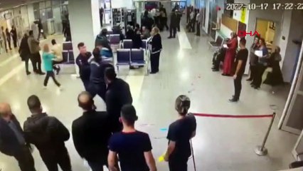 5 hasta yakını tıbbi sekreteri darp etti