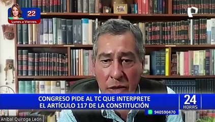 Congreso presenta al TC ampliación de demanda para interpretar el artículo 117 de la Constitución