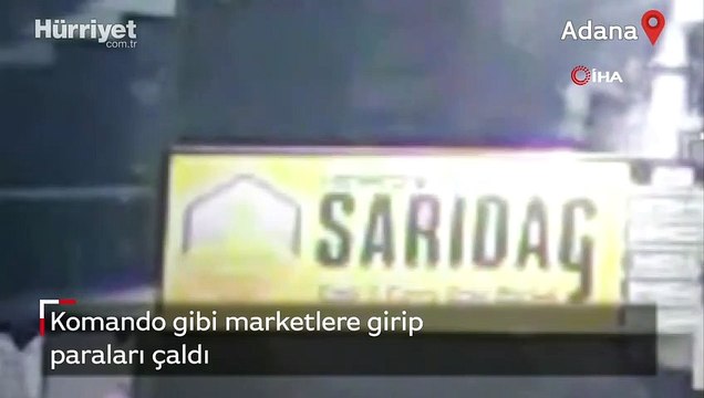 Hırsız, komando gibi marketlere girip paraları çaldı