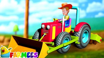 Wheels On The Tractor Nursery Rhyme & Cartoon Video for Babies by Farmees