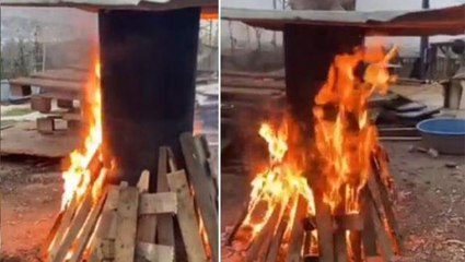 Karadenizli vatandaş tenekede tavuk yaptı, sonuç bu sefer bambaşka oldu