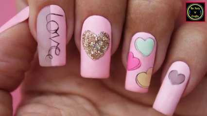 Nail Art Heart Design - Valentine's Day Nail Ideas