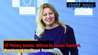 Live - Address by Zuzana Čaputová, President of Slovakia.