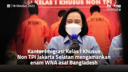 6 WNA Dideportasi Imigrasi Jakarta Selatan Karena Langgar Izin Tinggal _ tvOne Minute