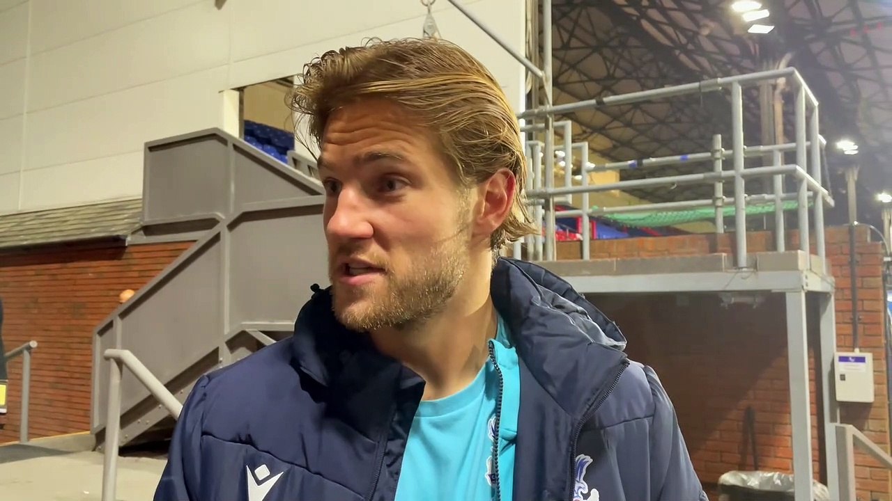 Joachim Andersen speaking after Palace win