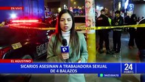 El Agustino: asesinan de 4 balazos a trabajadora sexual que se habría negado a pagar cupos