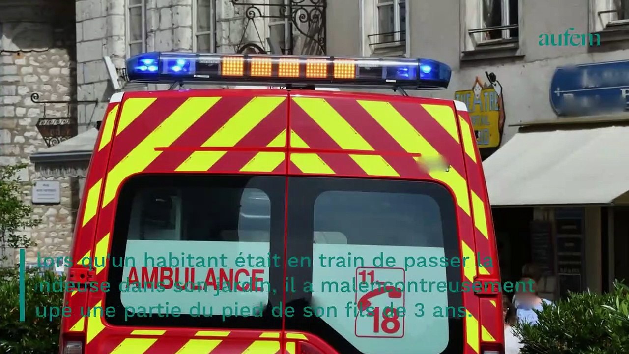 Un enfant de 3 ans grièvement blessé par la tondeuse de son père