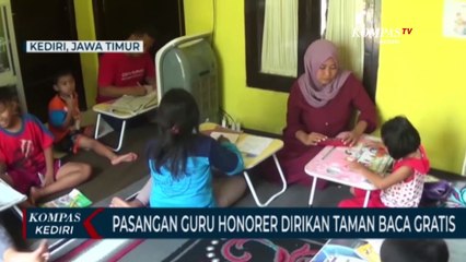 Pasangan Guru Honorer Dirikan Taman Baca dan Belajar Untuk Anak-Anak