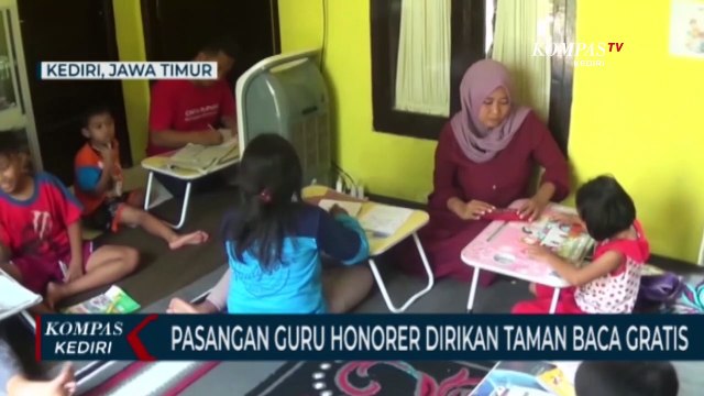 Pasangan Guru Honorer Dirikan Taman Baca dan Belajar Untuk Anak-Anak