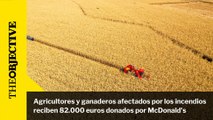 Agricultores y ganaderos afectados por los incendios reciben 82.000 euros donados por McDonald's