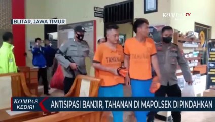 Terendam Banjir, 5 Orang Tahanan Polsek Dipindahkan