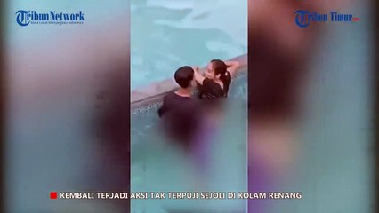 Viral, Video Aksi Tak Terpuji Sejoli di Kolam Renang
