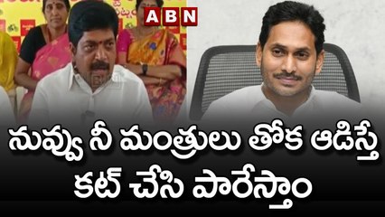 నువ్వు నీ మంత్రులు తోక ఆడిస్తే కట్ చేసి పారేస్తాం || Kollu Ravindra Warning To YCP Leaders || ABN