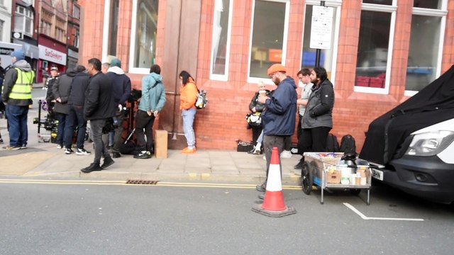 ACTION! Film crew in Wigan town centre