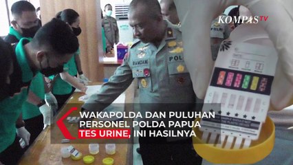 Wakapolda dan Puluhan Personel Polda Papua Tes Urine, Ini Hasilnya