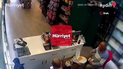 Depreme yemek yerken yakalandı... İçeceğini alıp dükkandan kaçtı