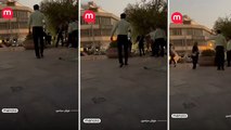İran'da polis şiddeti devam ediyor: Polisin bir kadına tokat attığı anlar böyle görüntülendi