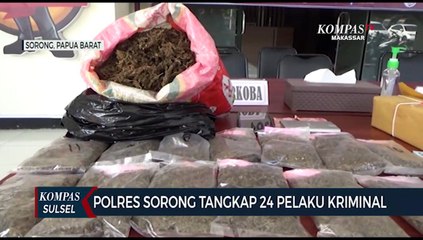 Polres Sorong Tangkap 24 Pelaku Kriminal dan 2 DPO Kasus Pencurian