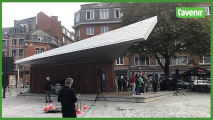 Inauguration de la nouvelle place Maurice Servais , à Namur