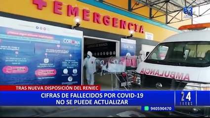 Cifras de fallecidos por COVID-19 no se puede actualizar tras nueva disposición del Reniec