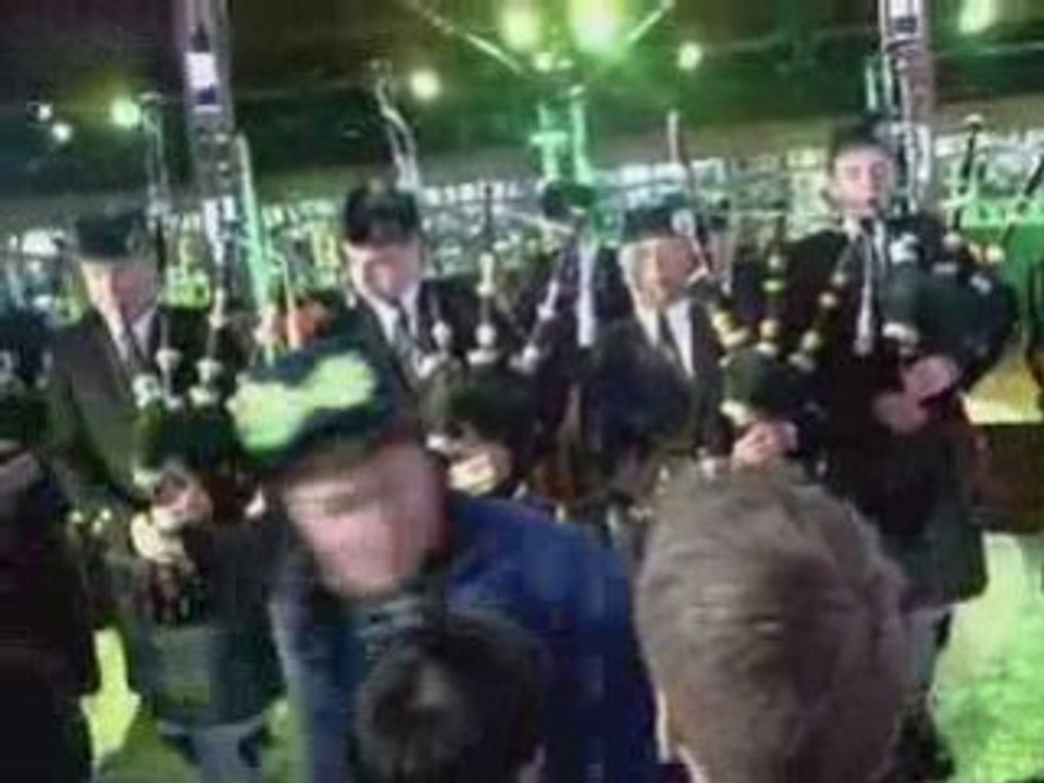 Irlande, cornemuses. 9 mars 2008.