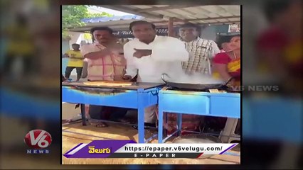 Praja shanthi Party Chief KA Paul Making Dosa As A Part Of Munugodu Bypoll Campaign  |  V6 News (1)