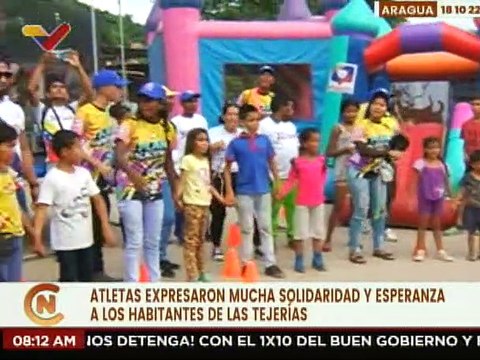 Atletas olímpicos y paralímpicos visitan Las Tejerías en solidaridad con las familias afectadas