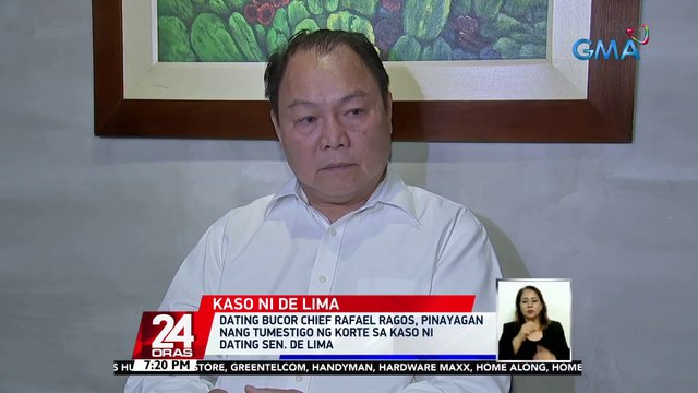 Dating BuCor Chief Rafael Ragos, pinayagan nang tumestigo ng Korte sa kaso ni dating Sen. De Lima | 24 Oras