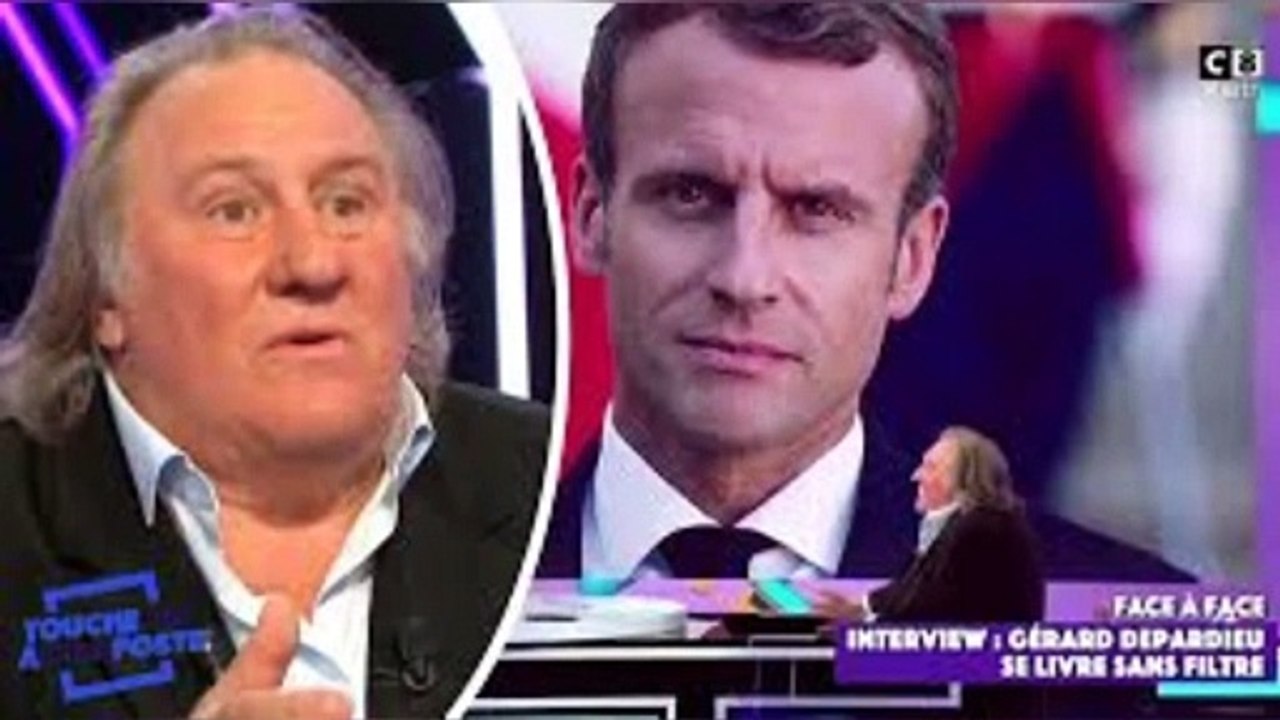 GERARD DEPARDIEU n'est pas FAN de MACRON